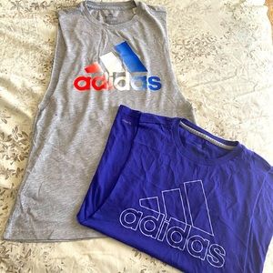 Adidas muscle tee workout top